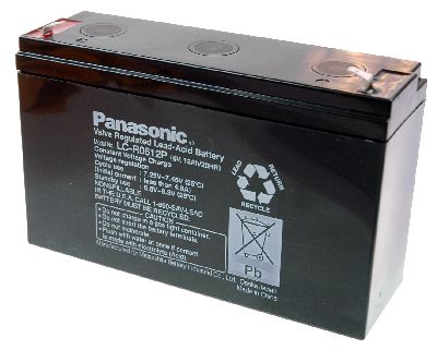 Panasonic LC-R0612P Loodaccu - AGM 6V 12Ah