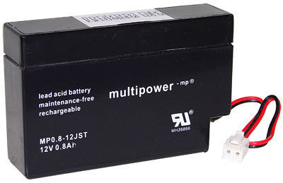 Multipower MP Standaard  Loodaccu - AGM  12 Volt  MP0.8-12JST