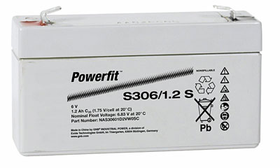 EXIDE Powerfit S300  Loodaccu - AGM  6 Volt  Powerfit S306/1.2S