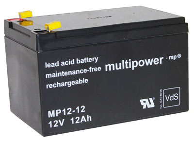Multipower MP 12-12 Standaard  Loodaccu - AGM 12V 12Ah