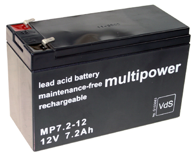Multipower MP Standaard  Loodaccu - AGM  12 Volt  MP7.2-12