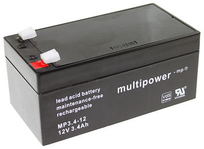 Multipower MP Standaard  Loodaccu - AGM  12 Volt  MP3.4-12