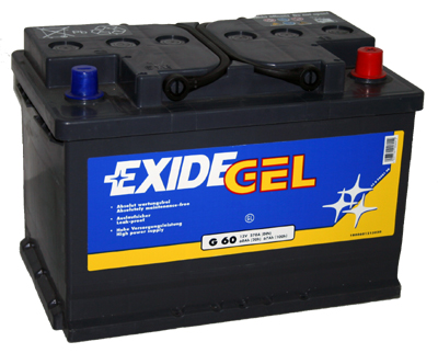 EXIDE Gel  Loodaccu - Gel  12 Volt  ES 650 Exide Equipment Gel