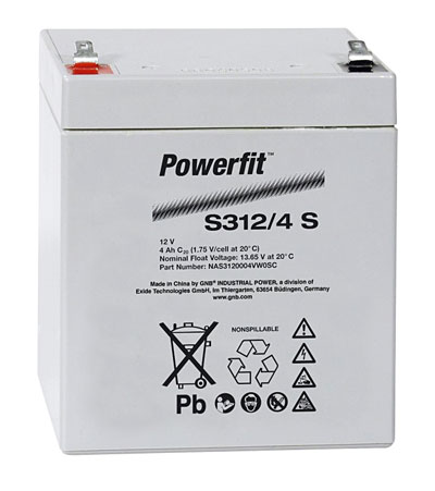EXIDE Powerfit S300  Loodaccu - AGM  12 Volt  Powerfit S312/4S