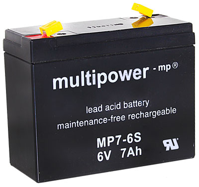 Multipower MP7-6S Loodaccu - AGM 6V 7Ah