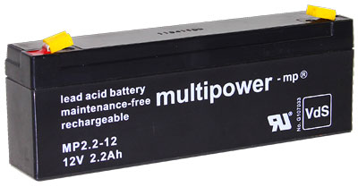 Multipower MP Standaard  Loodaccu - AGM  12 Volt  MP2.2-12