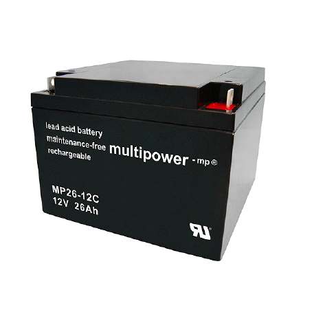 Multipower MPC Zyklen Loodaccu - AGM 12V 26Ah